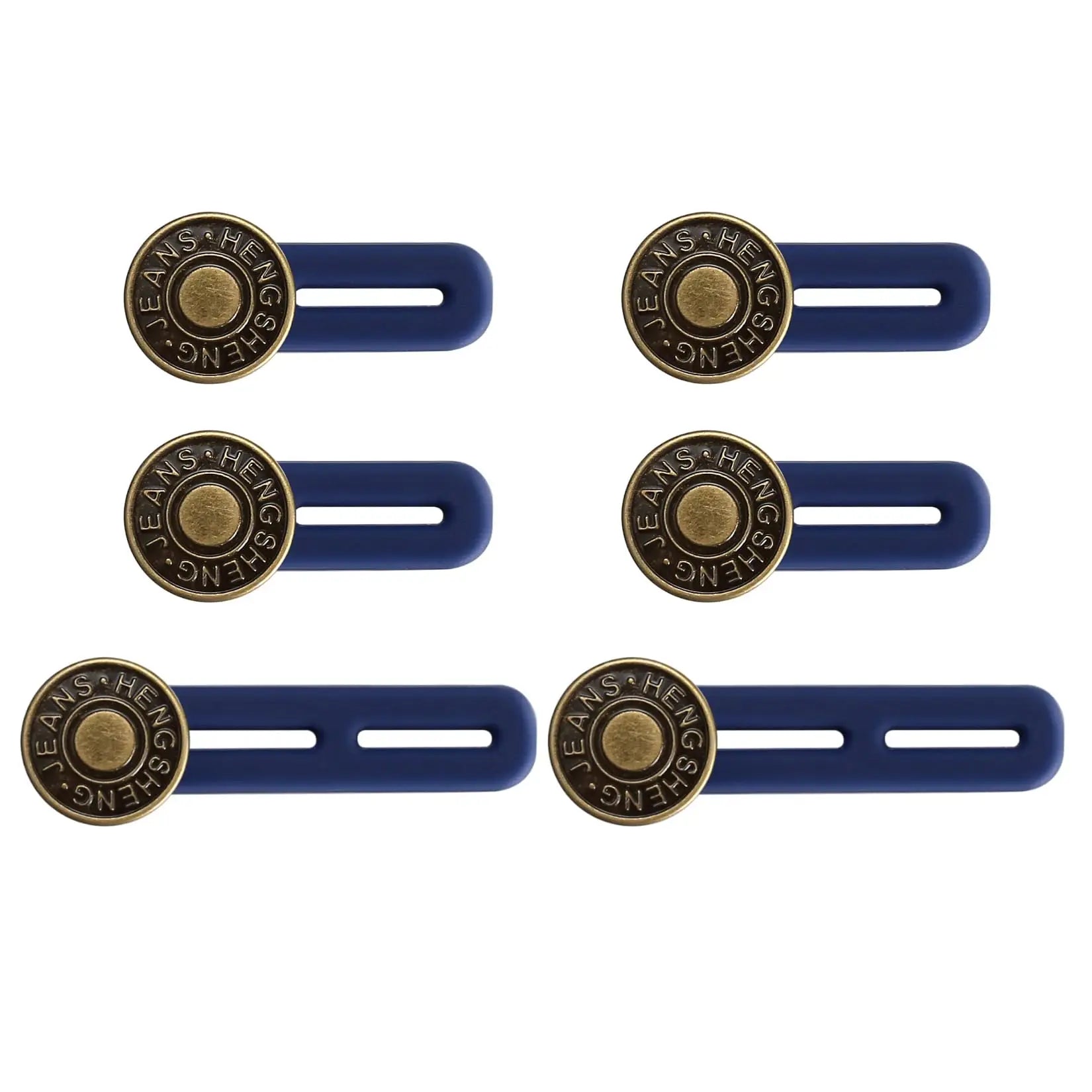 4/6pcs Jeans Button Extender Universal Pants Extender Button for Women Men Adjustable Elastic Waist Silicone Extender Buckle Set Oasis Select 6PCS Set