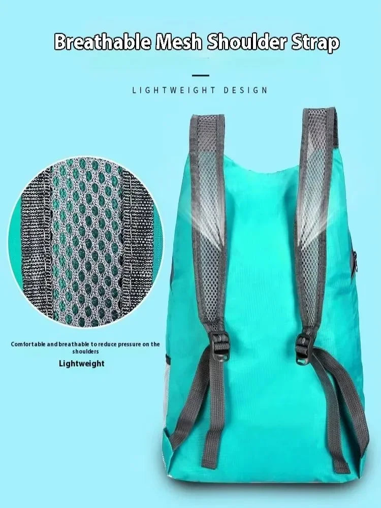 Ultralight Waterproof Folding Backpack - High-Volume Portable Travel Bag Lightweight Outdoor Sports Daypack for Men And Women Oasis Select Black