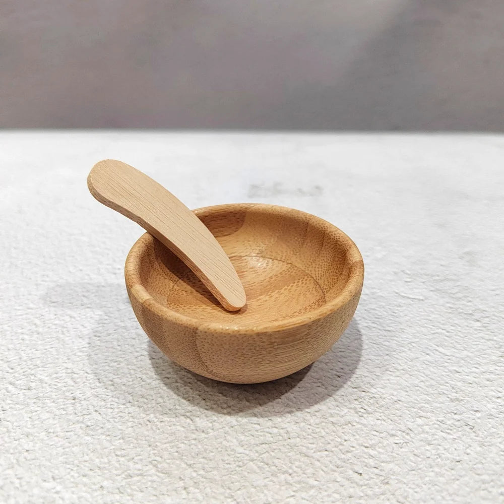 Bamboo Face Mask Kit – 3-Piece Mixing Bowl, Spoon & Spatula