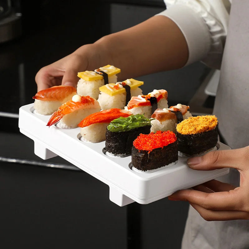 1pc Japanese Style 10 Grids Sushi Mold Rice Ball Maker DIY Tool Oasis Select