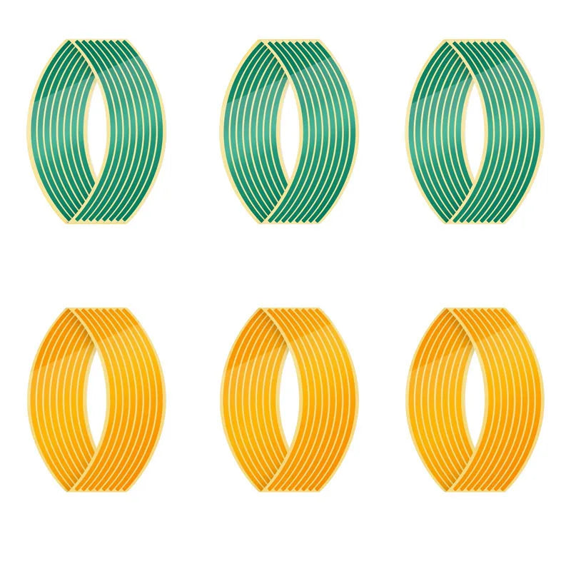 1-6set Wheel Sticker Reflective Rim Stripe Tape Bike Motorcycle Stickers For Honda For Kawasaki Z750 Z800 For YAMAHA MT07 MT09 Oasis Select Mix-6set 1