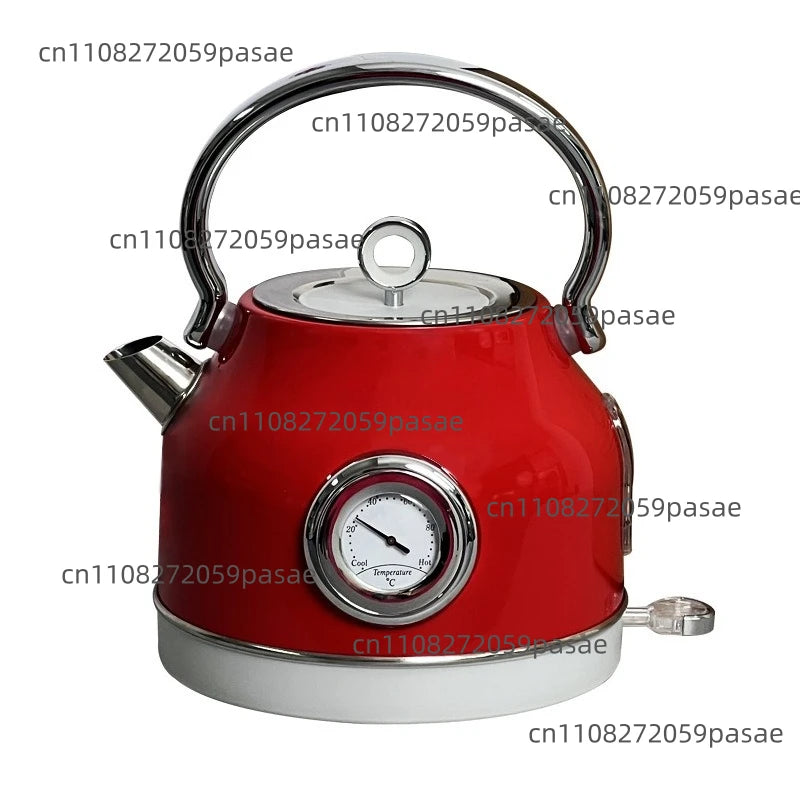 Retro 304 Stainless Steel Electric Kettle 1.7L – Auto Shut-Off