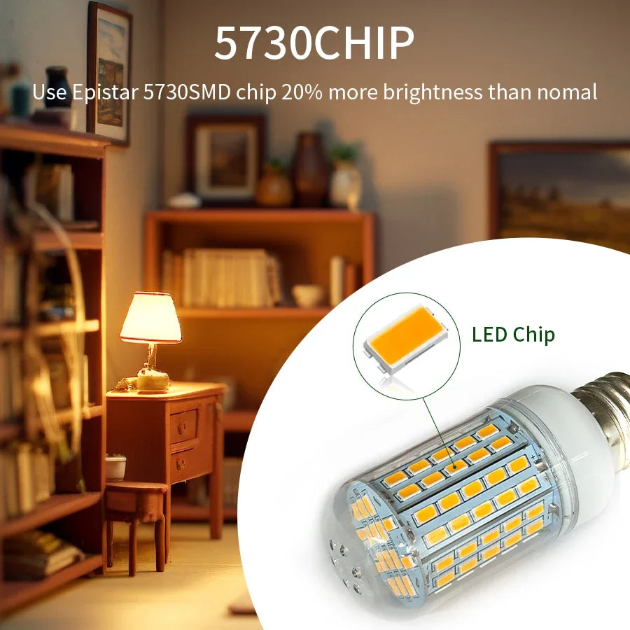 E27 E14 LED Corn Bulb 220V 5730 SMD – Energy Saving 50,000Hr LED Corn Bulb Oasis Select