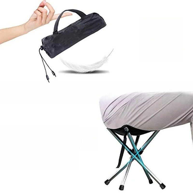 Outdoor Telescopic Folding Stool Portable Folding Chair Lightweight Stainless Steel Fishing Chair Mini Pony Stool Oasis Select