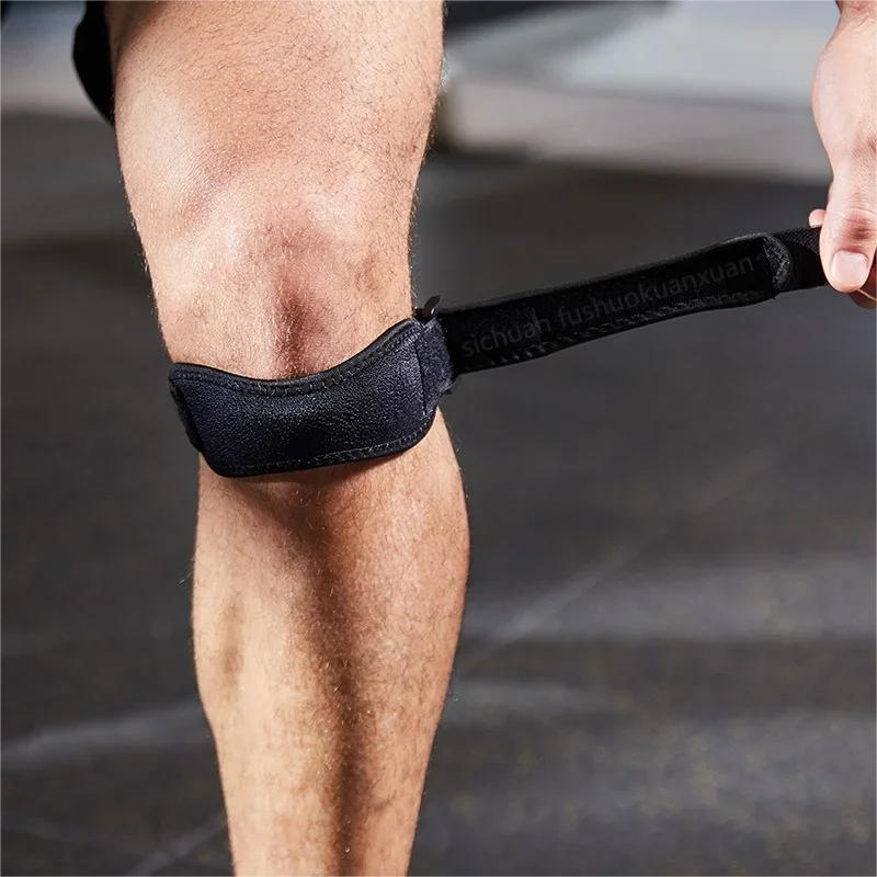 Adjustable Eva soft pad Knee Strap Patella Tendon Protector Running Cycling Gym Sports Knee Support Compression Wrap Unisex pain Oasis Select