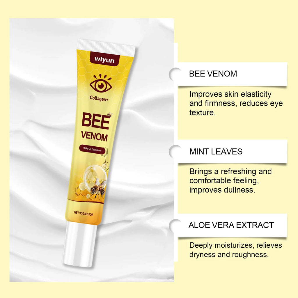 Bee Venom Eye Firming Cream Removal Dark Circle Improve Elasticity Keep Lifting Deep Moisturizing Fade Fine Lines Eye Care Cream Oasis Select