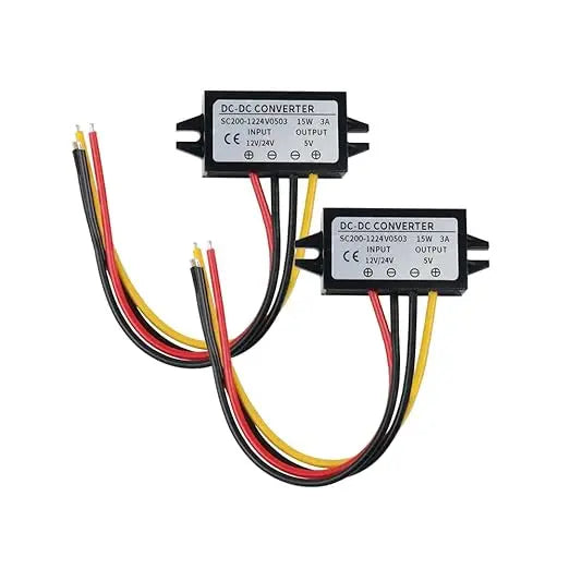DC/DC 12V To 5V 5A Step Down Converter Module Direct Current Reduced Voltage Regulator Car Power For GPS Trackers USB Chargers Oasis Select 24 12V to 5V 3A