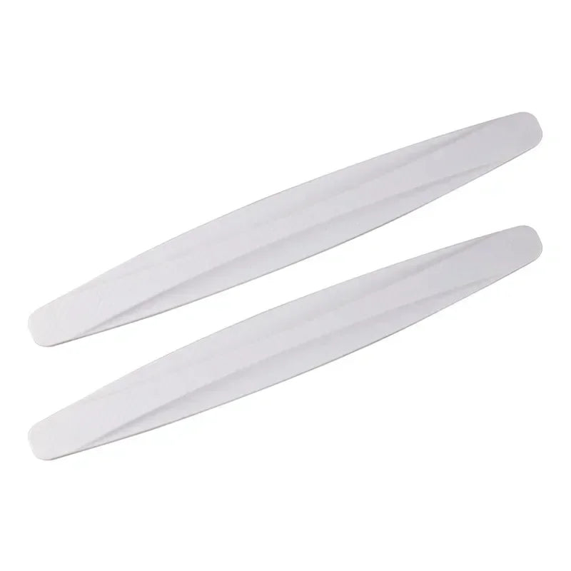 2pcs Car Bumper Protector Strip Guard Corner Protection Strips Scratch Protector Cra Oasis Select white