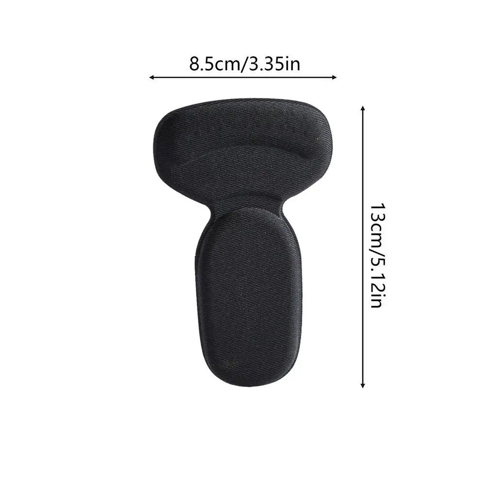 Heel Cushion 2Pcs Anti-Slip Protector Pads For Heels For Women Men Prevent Rubbing Blister Travel Walking Hiking Shoes Insoles Oasis Select Black