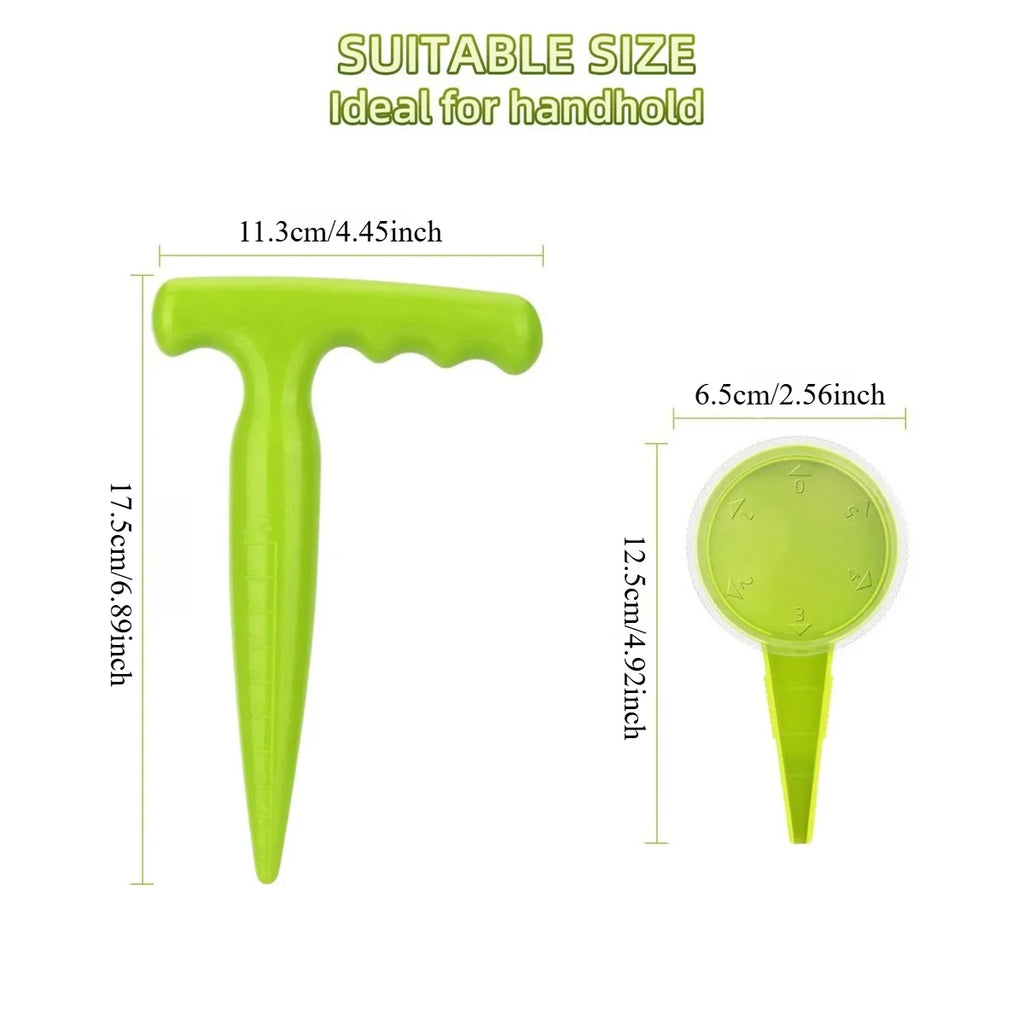 Garden Tool Set Seed Planter Dibber Kit Ergonomic Sowing Digging Planting Light Green Home Garden New Vegetable Flower Gardening Oasis Select