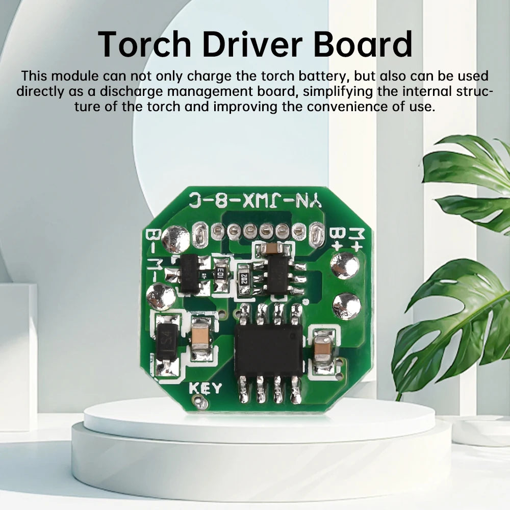 Flashlight Driver Board Circuit Board DIY Type-c Charging Port Charging Discharging Integrated Module for 18650/21700 Batterty Oasis Select