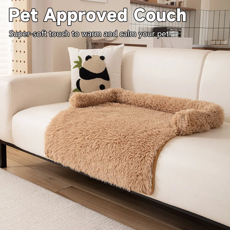 2025 New Style Sofa Pet Pad, Plush Dog Bed, Warm and Anti-slip Pet Sleeping Sofa Pad for Autumn and Winter Oasis Select