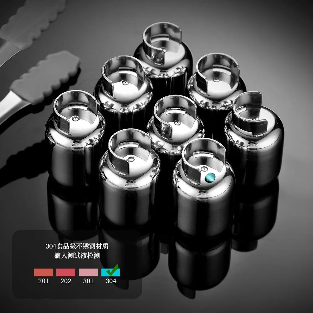Stainless Steel Ice Cubes Whiskeygas Cylinders Ice Cube Cooler Reusable Whisky Ice Stone Whisky Rocks Bar Wine Cooler Oasis Select