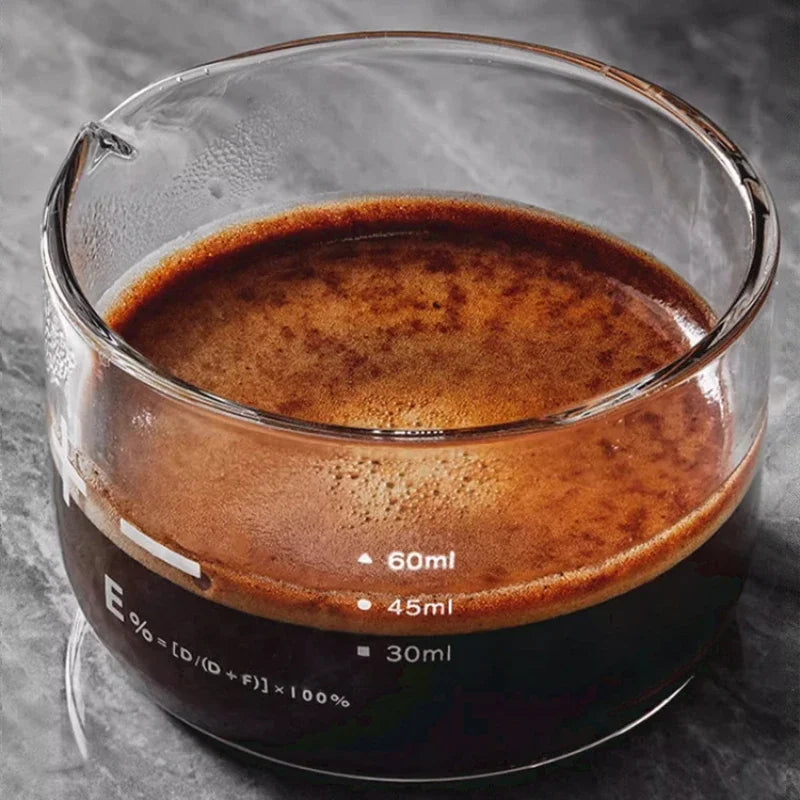 Star Rain Shot Cup Espresso Glass Ounce Cup with Graduated 100ml Measuring Cup Kitchen Gadgets Oasis Select