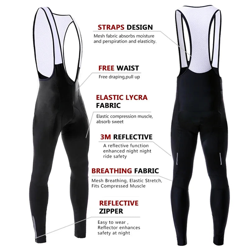 X-TIGER Professional Cycling Bib Pants 5D Coolmax Gel Pad Breathable Quick-drying Men's TMB Bike Pants Tights High Elasticity Oasis Select