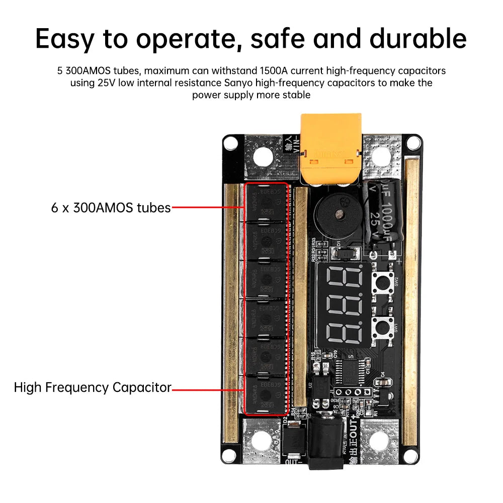 99 Gears DC12V Spot Welder Kit Digital Power Adjustable Spot Welding Pen Control Board Nickel Sheet For 18650 Lithium Battery Oasis Select