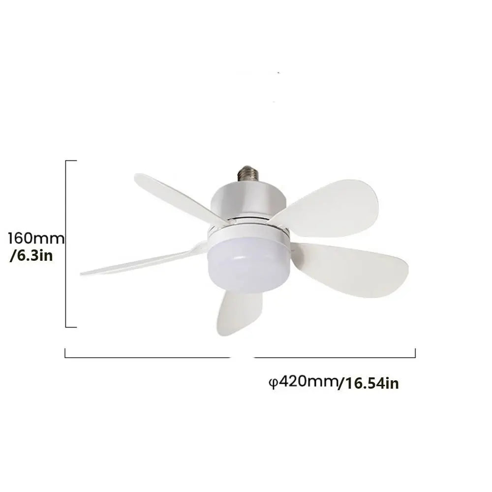 Ceiling Fan with Light & Remote | E27 Socket Dimmable 30W Ceiling Fan Light Oasis Select