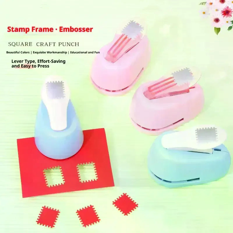 Stamp Border Labor-saving Edge Press DIY Punch Stamp Shape Craft Punch Handmade Photo Frame Embossing Machine Making Tool Oasis Select
