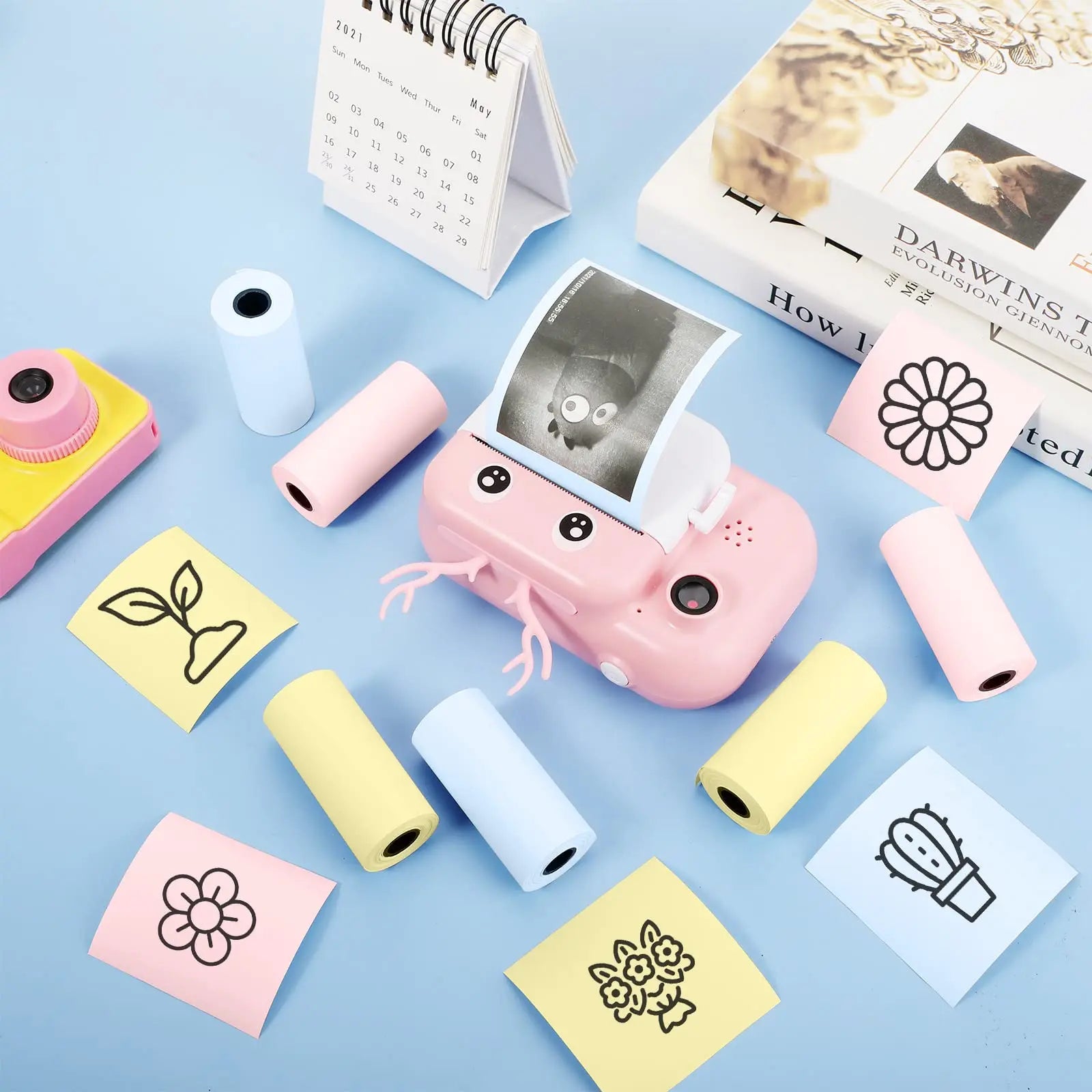 Mini Printer Thermal Paper Label Sticker Colorful Adhesive Self-adhesive Paper For Wireless Bluetooth Photo Inkless Printer 57mm Oasis Select