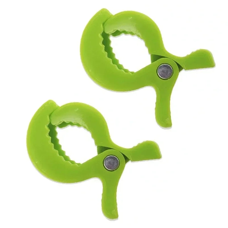 4/2PCS Baby Stroller Clamp Alligator Clip Pram Peg Portable Stroller Hook Baby Car Seat Clips Toddler Baby Stroller Accessories Oasis Select Green 2pcs