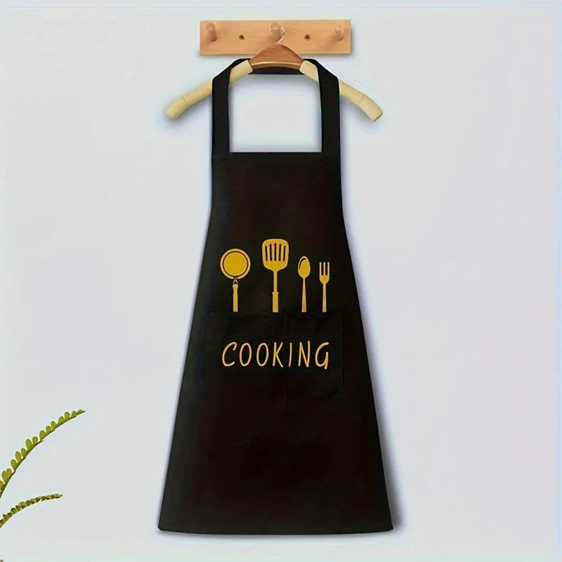 Versatile and Durable PVC Cooking Apron - Adjustable, for Kitchen, Coffee Bar, Restaurant Perfect for Home Cooking Oasis Select black