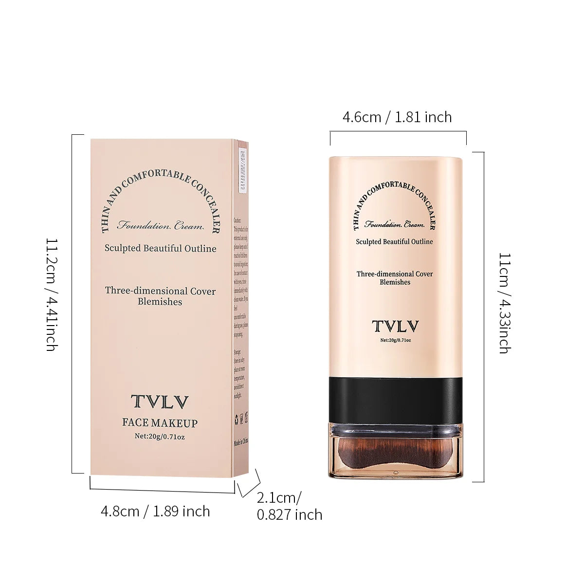 Lightweight Full-Coverage Cream Concealer – All Skin Types Cream Concealer Oasis Select