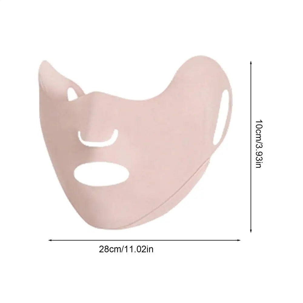 1PC UV Protection Face Mask Breathable Ice Silk Mask Washable Dustproof Sunscreen Mask Anti-UV Outdoor Riding Face Mask Oasis Select Pinks