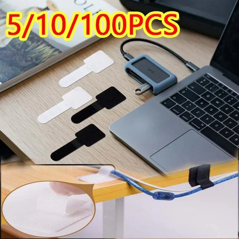 Wire Organizer Reusable Cable Ties Fastening Cord Rope Holder Desk Management Self Adhesive Adjustable Cord Organizer Straps Oasis Select