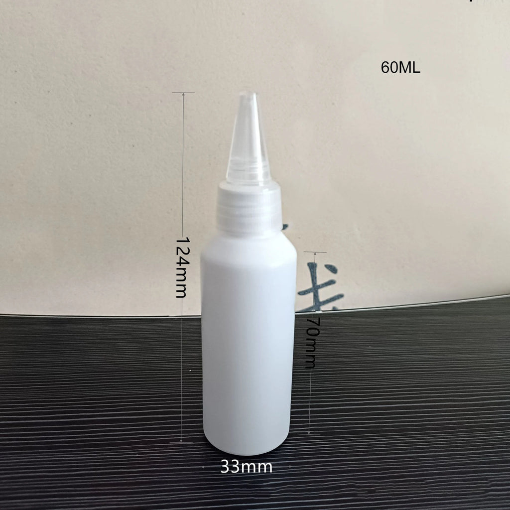 5/10/20/30/50/60/100ml Empty PE Plastic Glue Bottles With Screw-On Lids Squeeze Liquid Ink Oil Dropper Bottles Oasis Select null-60ml