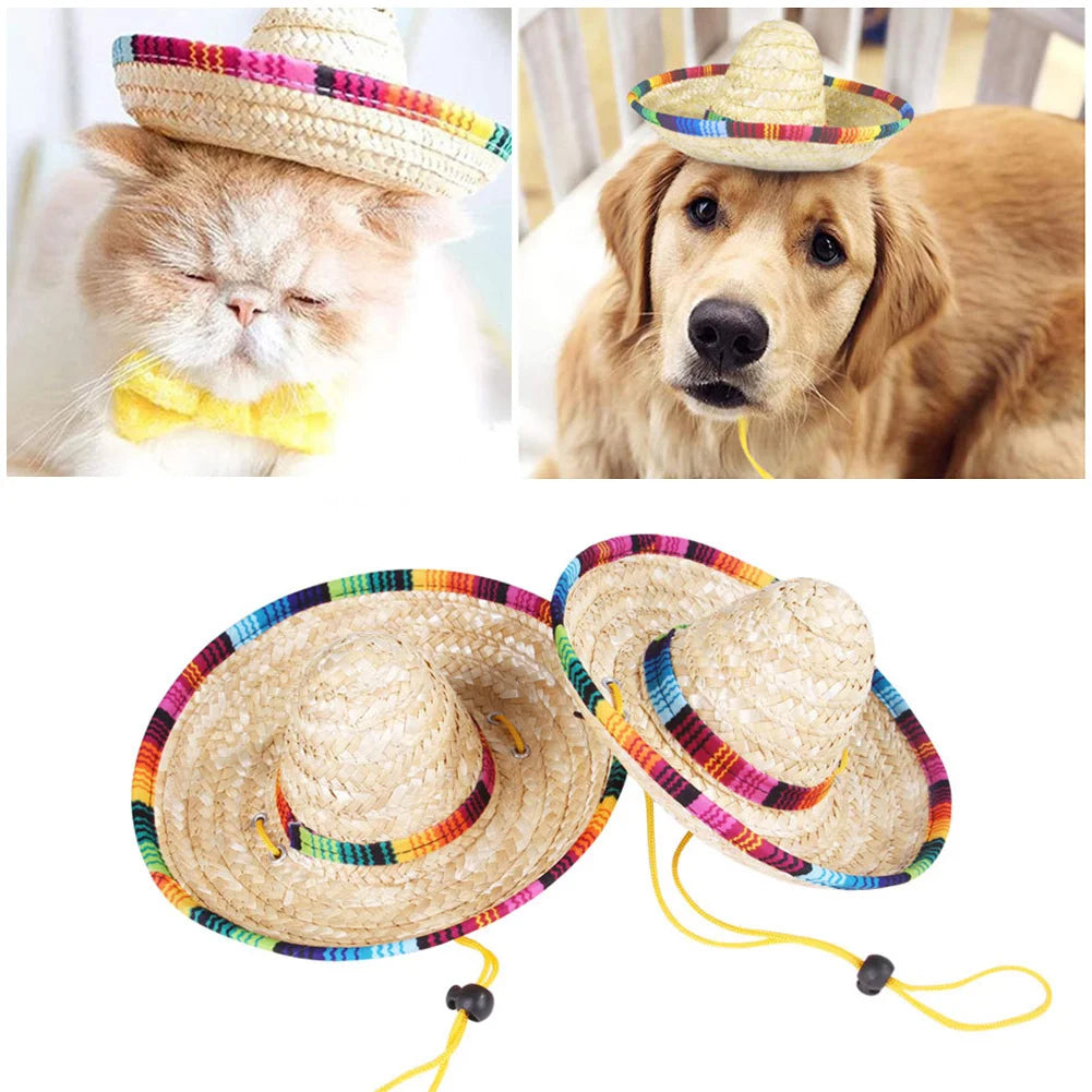 Cute Mexican Small Hat Hair Hoops Colorful Party Hats Headbands Festival Headdress Performance Props Halloween Party Supplies Oasis Select