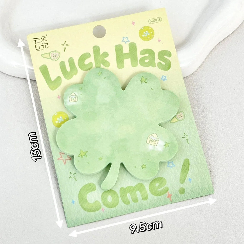 30 Sheets of Paper Special-shaped Notes Ins High-value Students Simple Korean Sticky Message Journaling Stationery Stickers Oasis Select B