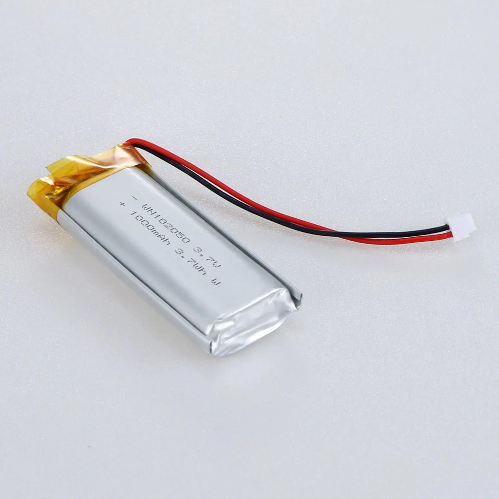 102050 3.7v 1000mAh Polymer Lithium Small Rechargeable Battery Li-Po for Steel Bluetooth Speaker Charging Tool Batteries MP3/4/5 Oasis Select