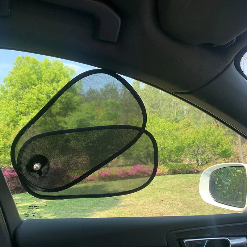2-in-1 Car Side Shade,Telescopic Design, Heat Insulation Sun Blocker for All Cars,without Blocking Vision,,for Travel/Car Use Oasis Select