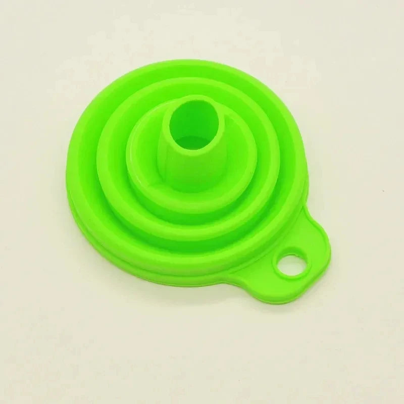 1/2pcs Silicone Folding Funnel Multifunctional Portable Kitchen Retractable Oil Leak Household Liquid Dispenser Kitchen Utensils Oasis Select