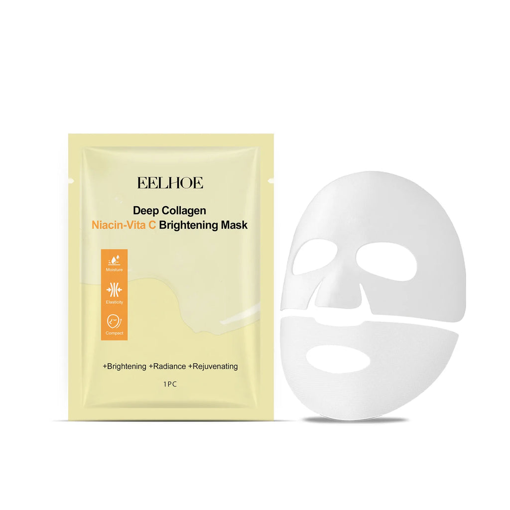 EELHOE Nicotinamide Face Mask – Collagen, Hyaluronic Acid Firming Collagen Sheet Mask Oasis Select 1pcs VC