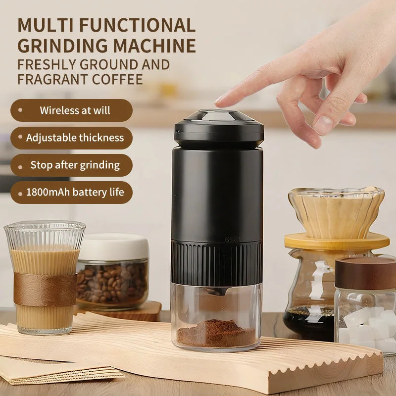 Portable Electric Coffee & Spice Grinder – Compact Multifunction
