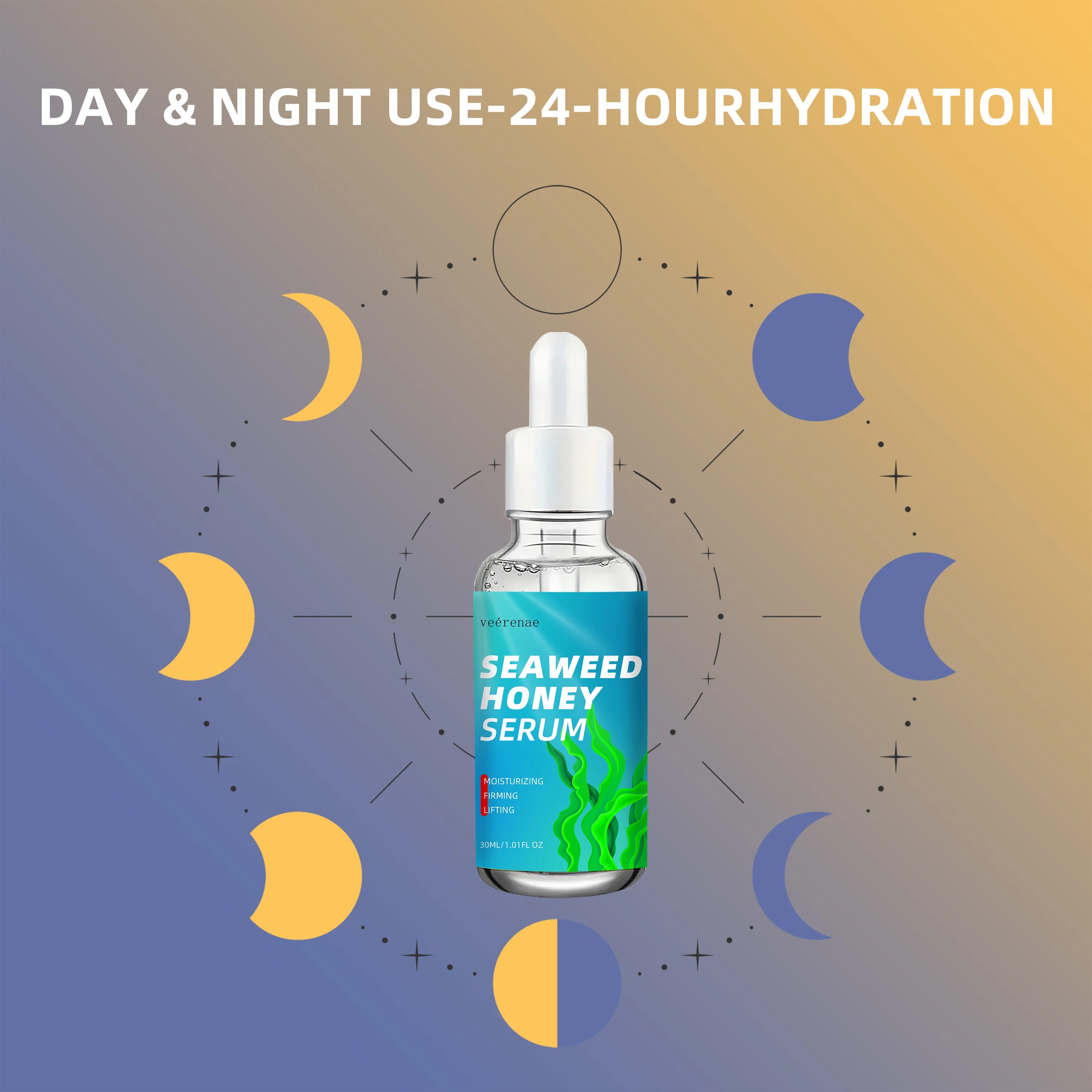 veérenae Seaweed Honey Face Serum | 24-Hour Moisture Lock