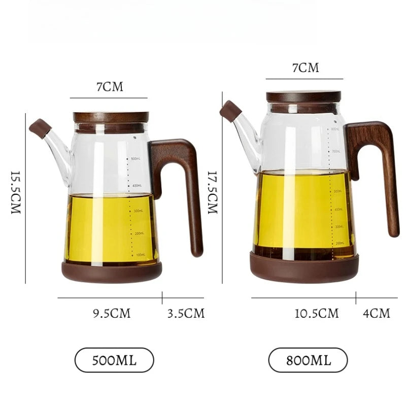 Walnut Oil Pot Kitchen Household No Oil Hanging Food Grade High Borosilicate All Glass Jar Pot Kitchen Storage Supplies Oasis Select