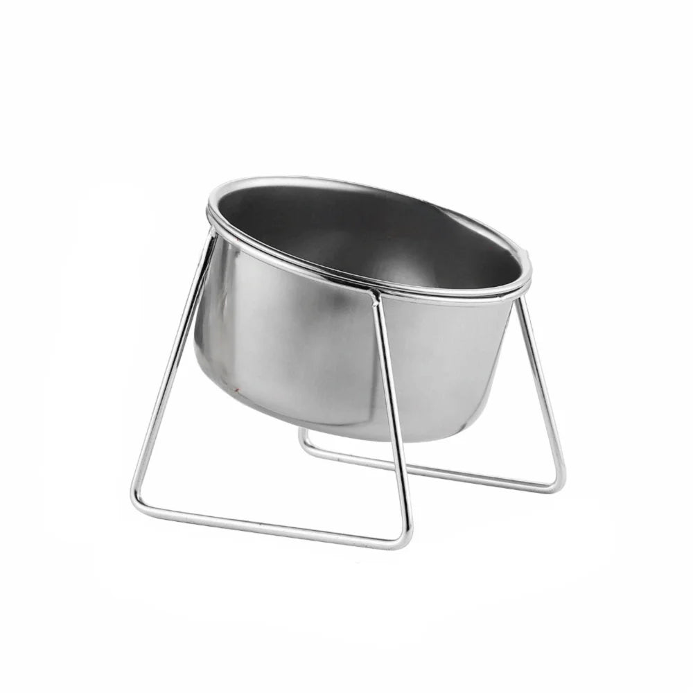 Elevated Stainless Steel Pet Bowl with Anti-Tip Stand | Cat & Dog
