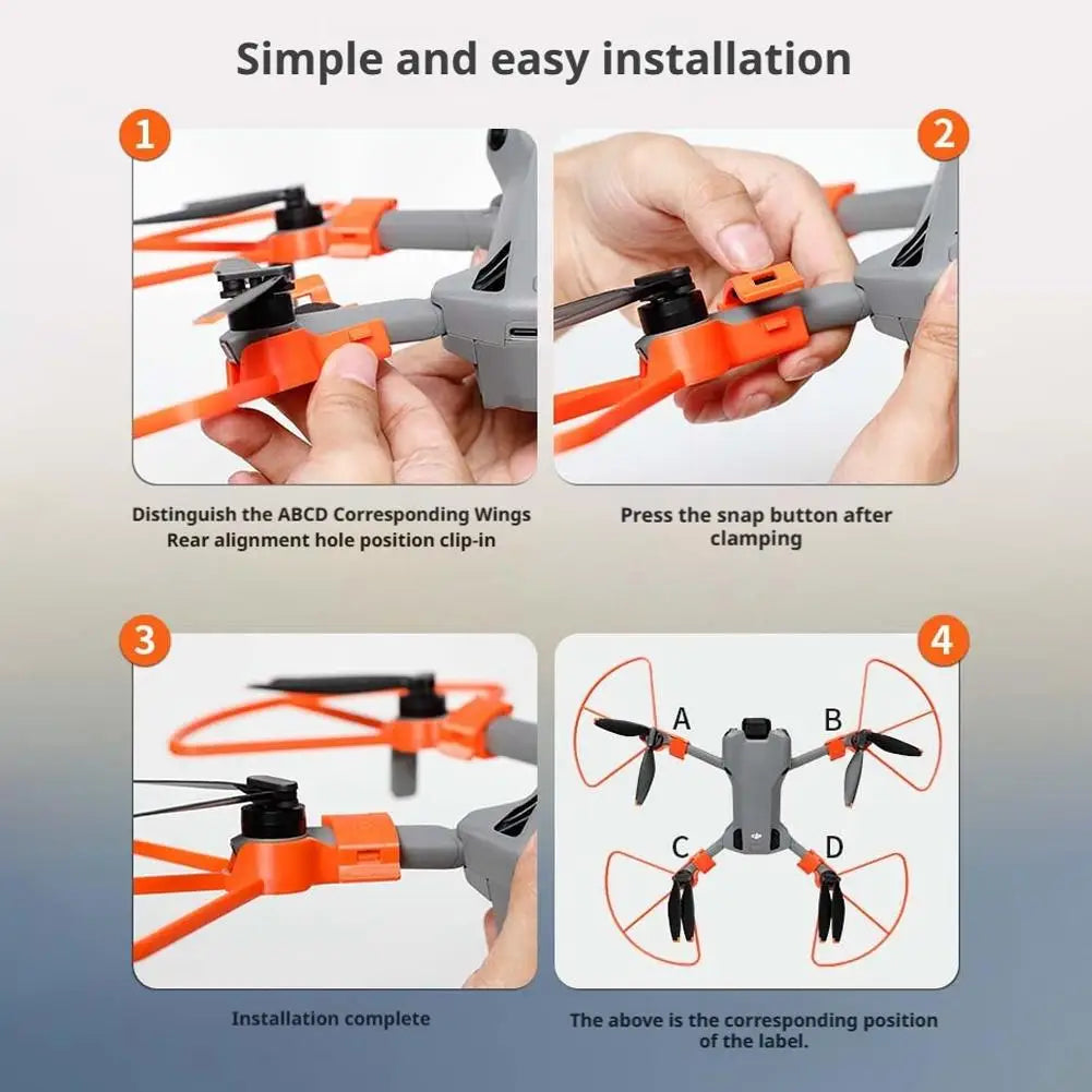 For DJI MINI 5 PRO Drone Propeller Guard Anti-collision Ring Heighten Landing Gear for Mini 5 Pro Drone Protector Accessories Oasis Select