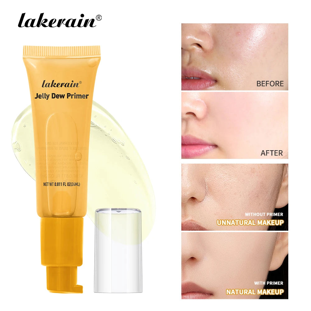 Lakerain Jelly Dew Primer Makeup Long Lasting Moisturising Semi-transparent Jelly Texture Pre Makeup Base Cream Cosmetics Oasis Select