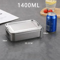 Stainless Steel Bento Box – Leakproof Lunch Box with Clips Stainless Lunch Box Oasis Select 1400ml 1