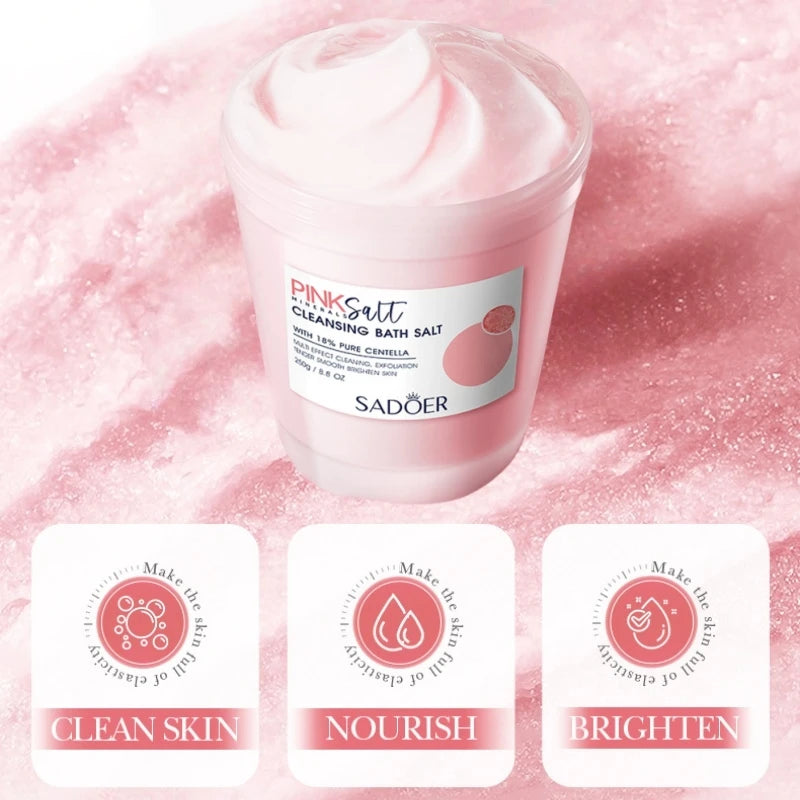 Sadoer Himalayan Bath Salt – Exfoliating Body Scrub & Cleanser Exfoliating Bath Salt Oasis Select