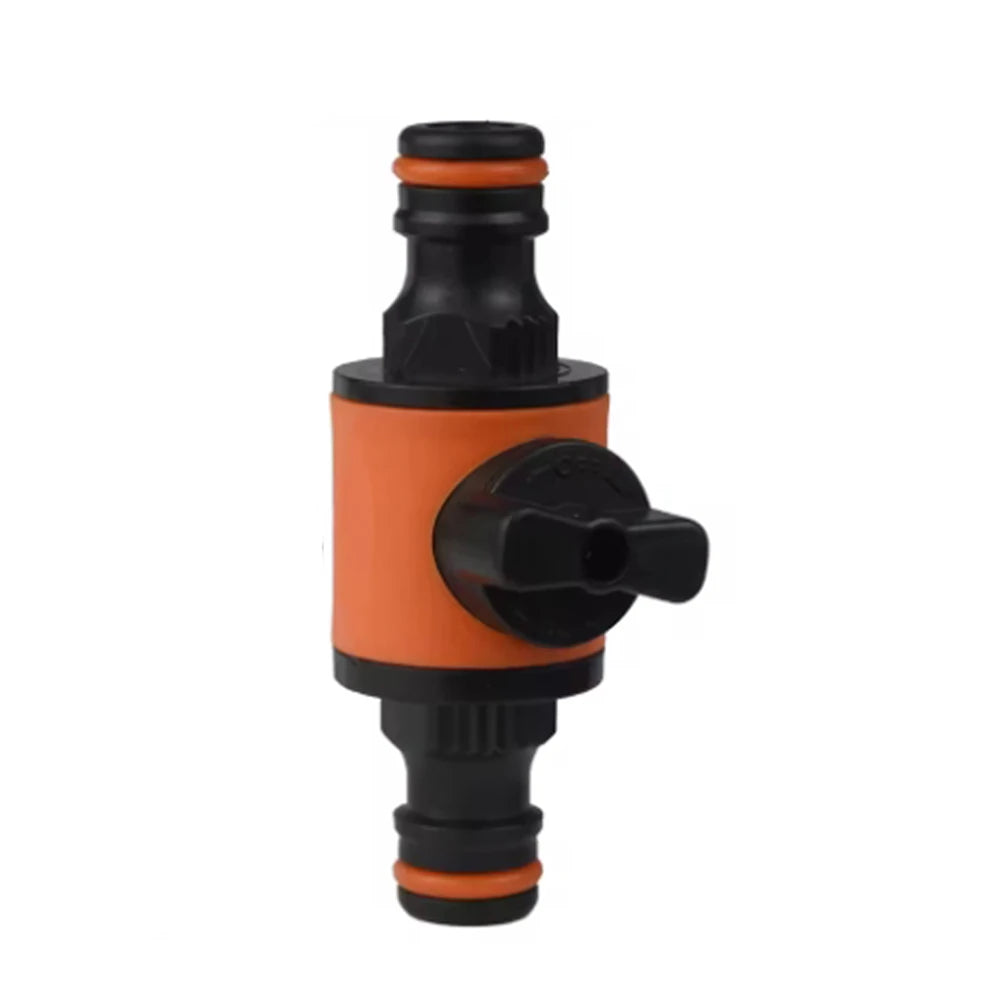 1PC/2PCS Garden Hose Shut Off Valve Tap Adapter Quick Joint Garden Sprays Sprinklers for Watering The Garden Oasis Select orange 1pcs