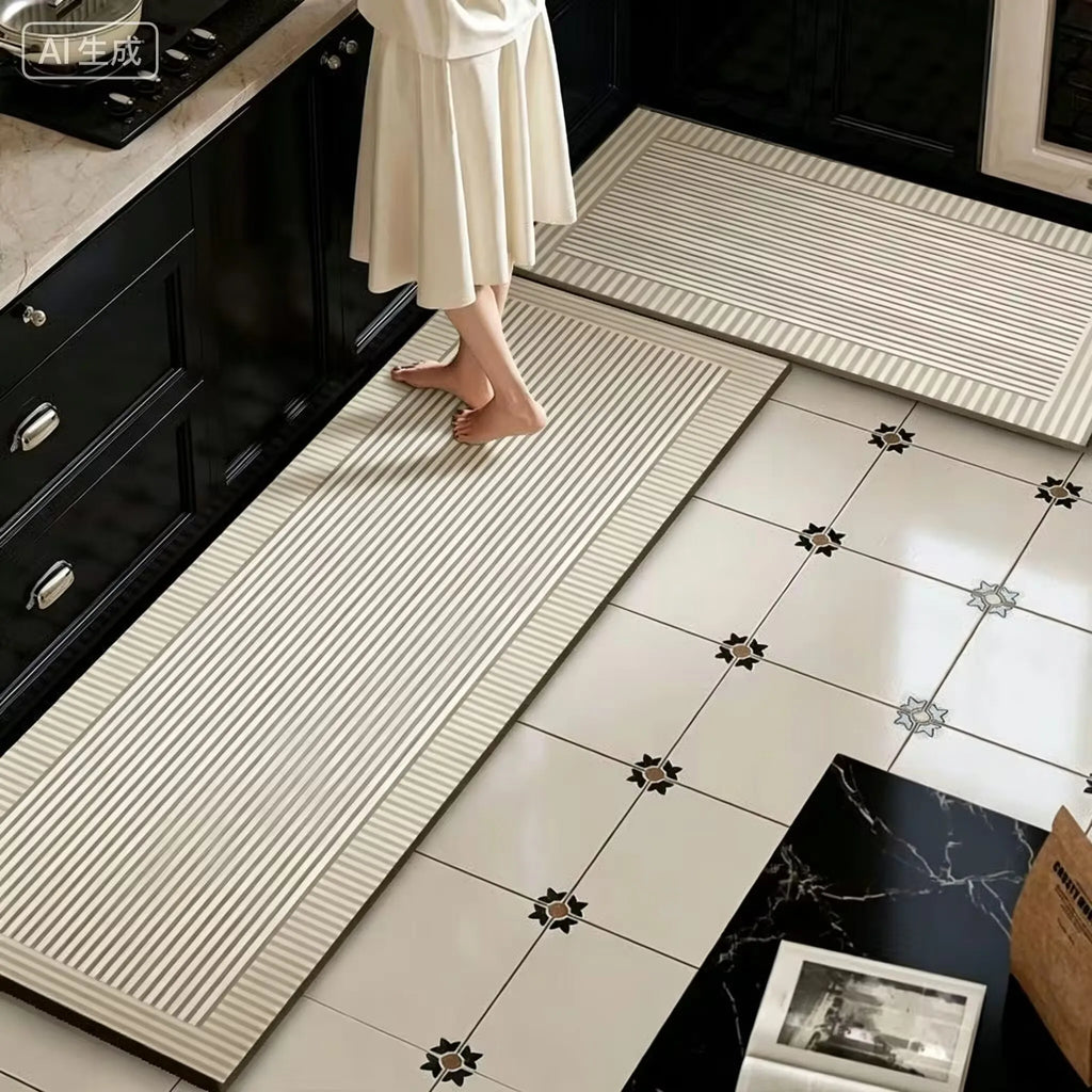 1piece Multi-purpose Sponge Water Absorption Mat:Kitchen,Bathroom Bathroom Anti-skid,Moisture Absorption,Machine Washable Carpe Oasis Select