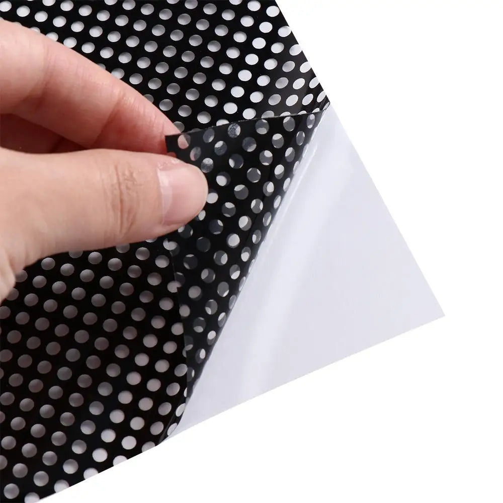 Privacy Mesh Window Film – Anti-UV Sun Blocking Self-Adhesive