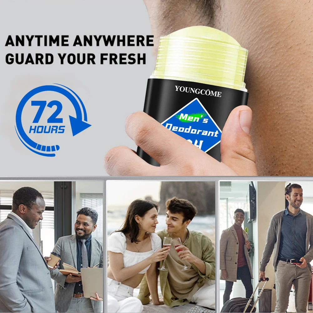 YOUNGCOME Men's Antiperspirant Deodorant Stick 40g – 1 or 6 Pack Antiperspirant Deodorant Oasis Select