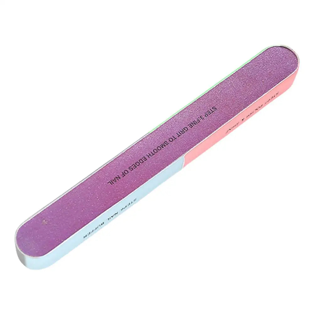 6-Sided EVA Nail File & Buffer – 7-Step Manicure Tool Nail File Buffer Oasis Select United States random color