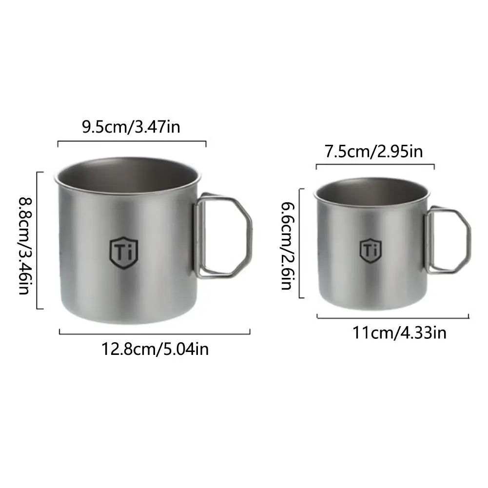 Titanium Drinking Mug with Lid – Lightweight Anti-Mold Cup Titanium Travel Mug Oasis Select