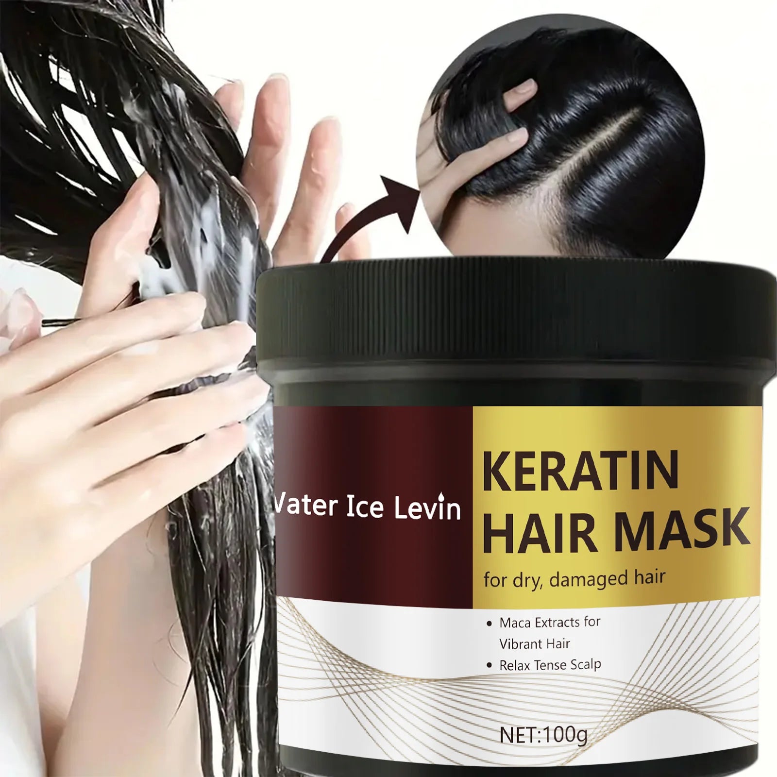 Keratin Hair Mask – Repair Frizzy & Damaged Hair | 100g Keratin Hair Mask Oasis Select